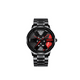 thumbnail image 1 of Reloj Moda Hombre Disco Metal Cuarzo con Bisel MAlubero Negro, Rojo, 1 of 3