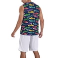 thumbnail image 2 of Naloa Colorful Carp Streamer 1 Basketball Jersey Reversible Men's Mesh Athletic Sports Shirts Training Practice S-4XLLarge, 2 of 6
