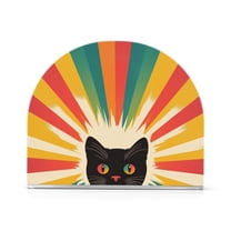 Yayeee Napkin Holder for Table Kitchen Paper Tissue Organization, Colorful Black Cat