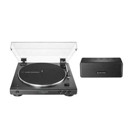 Audio-Technica Bluetooth Turntable Speaker Bundle