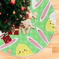 thumbnail image 5 of FMSHPON Easter Eggs Rabbit Xmas Christmas Tree Skirt Stand Mat for Holiday Party Decoration Indoor Outdoor 48 inches, 5 of 6