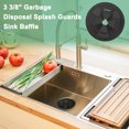 thumbnail image 5 of Uxcell 2-Pack Garbage Disposal Rubber Drain Insert, 3-3/8 Inch Splash Guard [Black], 5 of 6