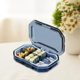thumbnail image 6 of Stgfyxgs Box Small Container with Compartments Lightweight Portable Waterproof Holder Travel Organizer for Pocket BlueRectangle, 6 of 9