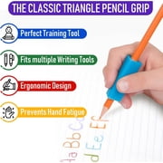 The Pencil Grip Classic Triangle Ergonomic Grippers, 12 Count, Assorted Colors, for Right- or Left-Handed Users