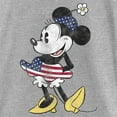 thumbnail image 2 of Girl's Minnie Mouse Patriotic Fourth of July Outfit  Graphic Tee Athletic Heather X Large, 2 of 5