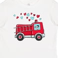 thumbnail image 4 of Inktastic Valentine Fire Truck with Cute Dalmatian and Hearts Boys or Girls Baby T-Shirt, 4 of 5
