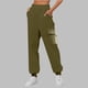 thumbnail image 1 of WILLBEST Pantalones Deportivos Casuales para Mujer, Forrados, de Pierna Ancha y Recta, de Cintura Alta y con Bolsillos para Entrenar y Disfrutar Del Tiempo Libre. Mediana, 1 of 3