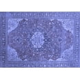 thumbnail image 1 of Ahgly Company Indoor Rectangle Medallion Blue Traditional Area Rugs, 8' x 12', 1 of 4