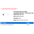 thumbnail image 2 of Fuel Tank Sender Assembly - Compatible with 2011 - 2016 Ford F-550 Super Duty 6.8L V10 2012 2013 2014 2015, 2 of 2