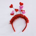 thumbnail image 5 of Diadema de amor roja para el día de San Valentín, regalo de San Valentín, joyería, decoración de boda para dama de honor, diadema, accesorios para el cabello, 5 of 5