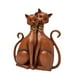 thumbnail image 4 of Figuras de pareja de gatos, esculturas de gatos, centros de mesa, estatuas modernas de animales madera, 4 of 9