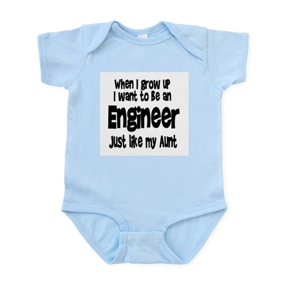CafePress - WIGU Engineer Aunt Infant Bodysuit - Baby Light Bodysuit, Size Newborn - 24 Months