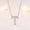 T, variant on HYLLai Name Necklace for Women, Customizable Initial Pendant, Silver Plated Chain, Personalized Gift for Mom, Daughter, or Friend (C)
