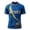 Blue, variant on Mexico Soccer Jerseys for Men Casual Short Sleeve Crew Neck Soccer Shirts Retro Streetwear Top Dark Pink XXL