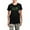 With Gray Camo Pant, variant on CafePress - Irishgrandma Pajamas - Women's Short Sleeve Print T-Shirt and Pants Dark Cotton Pajama Set