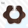thumbnail image 3 of Bingfone Vintage Wood Soft Bibs For Baby Boy Girl 360 Rotate Petal Absorbent Bibs Washable For Drooling Teething, 3 of 9