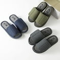 thumbnail image 2 of Roxoni Men's Adjustable Slide Slippers: Indoor/Outdoor Memory Foam for Maximum Comfort, 2 of 4