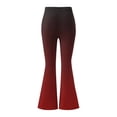 thumbnail image 7 of Yourumao Womens Flare Yoga Pants Gradient High Waisted Pants Sporty Stretch Bootcut Trousers Soft Bell Bottom Pants for Summer Workout, 7 of 7