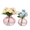 Round Mixed Sizes (2-Pack), variant on Round Glass Vases Set of 2, Flower Vases for Bouquet, Ribbed Glass Vase for Flowers, Small Clear Vase