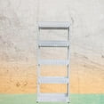 thumbnail image 6 of Mobile Shelving Unit Organizer with 5 Tiers Storage Shelf, Out Pantry Storage Rack for Narrow - Gray, 6 of 8