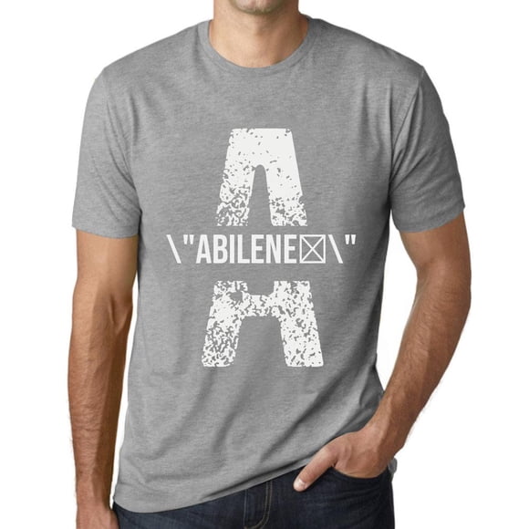 T-Shirt Graphique pour Homme Abilene Écologique Édition Limitée T-Shirt à Manches Courtes Vintage Cadeau d'Anniversaire Nouveauté