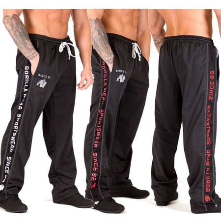 - Men's Athletic Fitness Sweat Pants Workout Joggers Gym Wear Baggy Slacks Trouses