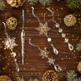 thumbnail image 6 of 18pcs Christmas Tree Decoration Crystal Ornaments - Hanging Acrylic Christmas Snowflake Icicle Drop Crystal Ornaments for Xmas Tree Winter New Year Party Supplies, 6 of 7