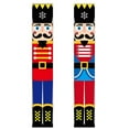 thumbnail image 1 of De Pancartas De Navidad Soldado Cascanueces Coplas De Navidad Porche De Navidad Decoración De Puerta De Navidad 180X30Cm 1 Par Serendint HA037868-00, 1 of 6
