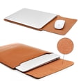 thumbnail image 4 of Funda de cuero PU para portátil, funda para MacBook Air 11 12 Pro 13 15 Retina (negro 13 pulgadas), 4 of 10