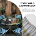 thumbnail image 5 of Steam Train Fitted Tablecloth with Elastic Edged, Round Table Cloth for Dining Table, Railroad Country Barn Rustic Trees Farmhouse Waterproof Oil Proof Table Cover for Indoor Outdoor 36"-44", 5 of 8