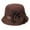 Brown, variant on Women Top Hat Decor Sun Protection Hats Sun Hat Fashion Bucket Hat Casual Sunhat Black