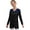Blue, variant on Aislor Kids Girls Shiny Beads Long Sleeve V Neck Gymnastic Leotard Dance Yoga Bodysuit with Shorts Red 10