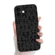 thumbnail image 1 of Funda MZELQ para iPhone 16 con diseño de lazo de silicona, color negro, 1 of 6