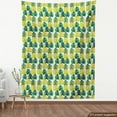 thumbnail image 4 of Ambesonne Tropical Fabric by the Yard Upholstery, Monstera Leaves Monochrome, 3 Yards, Lime Green and Emerald, 4 of 5