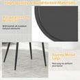 thumbnail image 6 of Costway 3 Piece Patio Bistro Set All Weather Heavy Duty Table and Chairs Set of 2 Black, 6 of 11