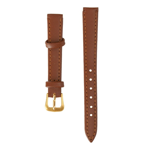 Watch Strap, Vintage Leather Watch Strap, Universal Unisex Watch Strap, Unisex Universal Pin Buckle Watch Band PU Leather Replacement Watch Strap Accessory Brown [14 mm]