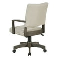 thumbnail image 6 of Santina Bankers Chair with Antique Gray Finish and Ivory White Fabric, 6 of 13