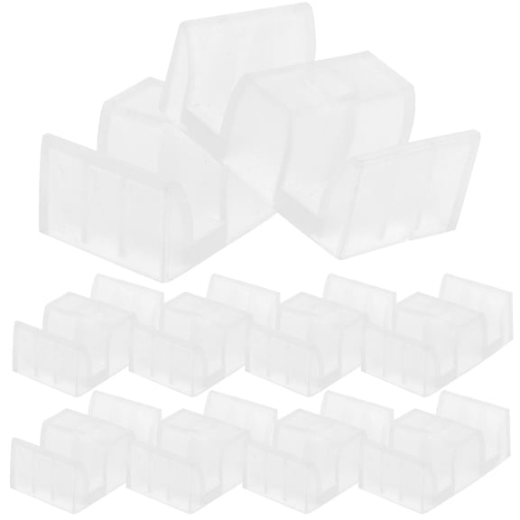 Beaupretty Modern Shower Door Bumpers Transparent Sturdy for Bathroom Use 10Pcs