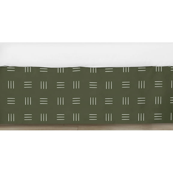 Jungle Hatch Print Dust Ruffle Crib Skirt Boy or Girl by Sweet Jojo Designs