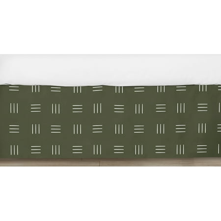 UPC: 0846480093916 | Jungle Hatch Print Dust Ruffle Crib Skirt Boy or Girl by Sweet Jojo Designs