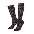 thumbnail image 2 of Bingfone Compression Socks For Women And Men Long Socks For Running Athletic Cycling Nurse-Red And White Polka Dots, 2 of 9