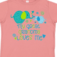 thumbnail image 4 of Inktastic My Great Grandma Loves Me- cute elephants Boys or Girls Toddler T-Shirt, 4 of 5