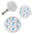 thumbnail image 2 of 4 Pcs Jellyfish Knobs for Kitchen Cabinet Cupboard Dresser Bookcase Drawer Pulls Handles Round Home Decor, 2 of 5