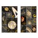 thumbnail image 1 of 2PCS Pegatinas de sellos postales Pegatinas de papel adhesivo dorado Suministros decorativos para álbumes de recortes para bricolaje Planificador Diario Cuaderno Arte Manualidades Fantasía cósmic, 1 of 10