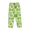 thumbnail image 6 of Uemuo Green Various Lemons Pattern Women's Wide Leg Palazzo Lounge Pants with Pockets Light Weight Loose Comfy Casual Pajama Pants-Medium, 6 of 9