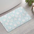 thumbnail image 2 of Pioneer Flower Floral Print Pattern Bathroom Rugs Mat, Non Slip Microfiber Bathroom Rug with Rubber Backing, Soft Mats for Bathroom Floor Tub Shower, 17"x27", 2 of 5