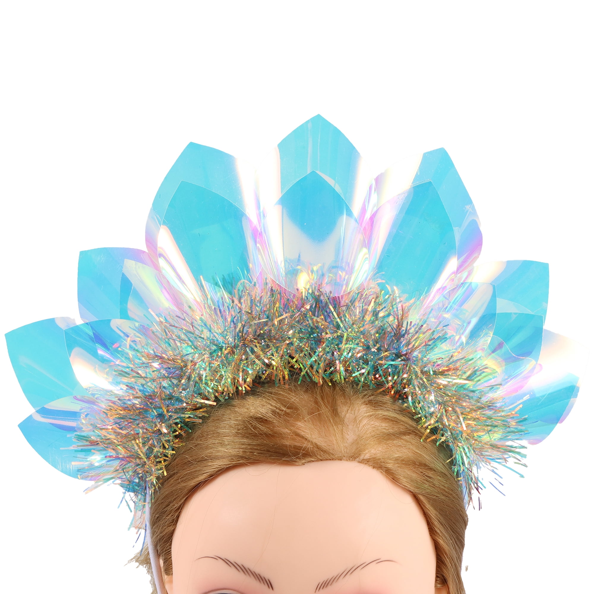 Iridescent Sun Headband, Bright Party Accessory for Adult Parties and Events, by Way To Celebrate