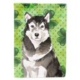 thumbnail image 1 of Carolines Treasures CK1798CHF Shamrocks Alaskan Malamute Drapeau Toile Maison Taille, 1 of 4
