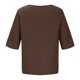 thumbnail image 5 of Mujeres 1/2 Manga Casual Cuello Redondo Impreso Botón Suelto Túnica Camisa Blusa Tops Fridja hjk768, 5 of 5