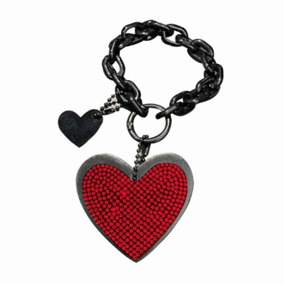 Heart Shape Keychain Women Key Holder Female Heart Bag Charms Love-Pendant Girlfriend Trinket Keyring Gift Auto Pendants